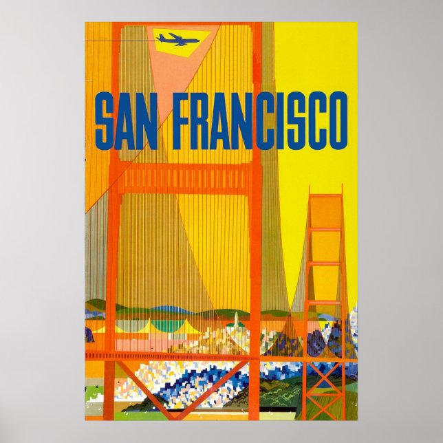 Poster San Francisco, pont Golden Gate (Devant)
