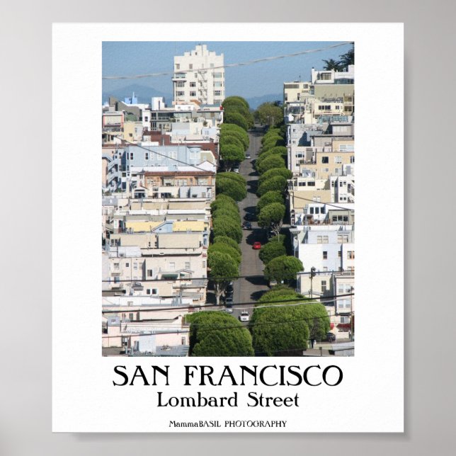Poster SAN FRANCISCO - Rue Lombard (Devant)
