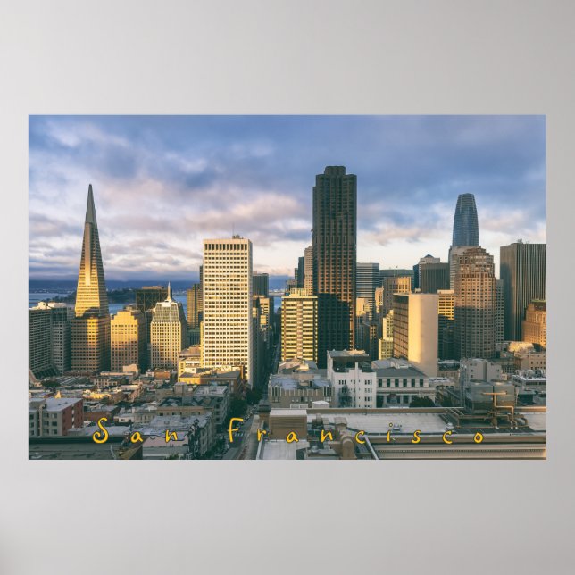 Poster San Francisco Skyline (Devant)