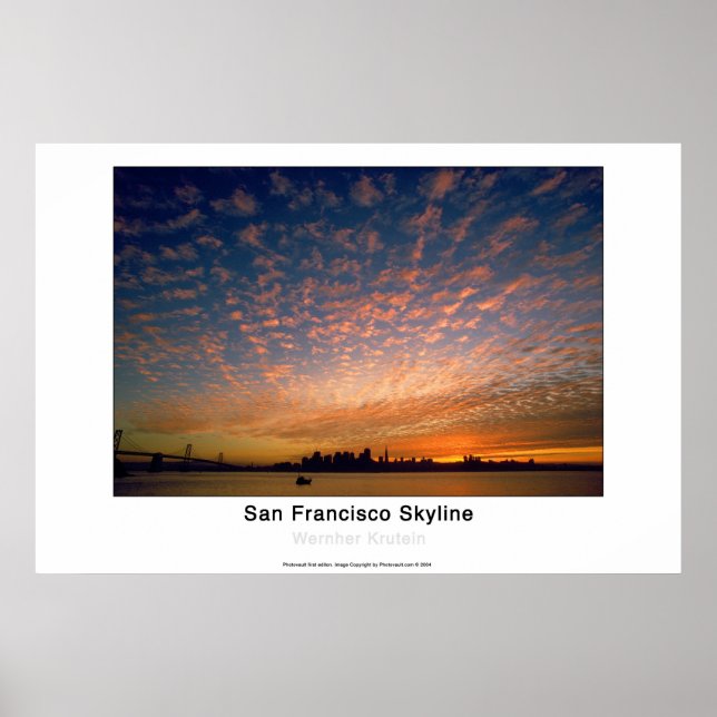Poster San Francisco Skyline (Devant)
