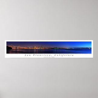 Poster San Francisco Twilight Panorama