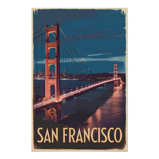 Poster San Francisco USA vintage (Devant)