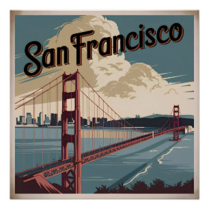 Poster San Francisco USA vintage
