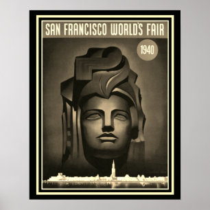 Poster San Francisco World's Fair 1940 Imprimer -16 x 20