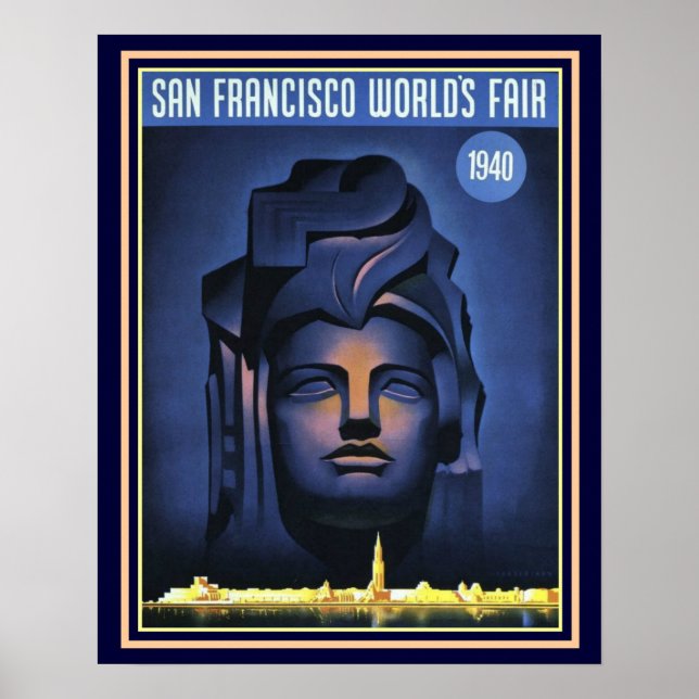 Poster San Francisco World's Fair 1940 Imprimer -16 x 20 (Devant)