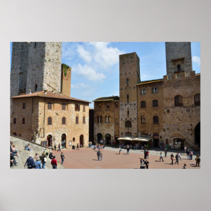 Poster San Gimignano, Italie