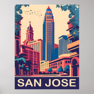 Poster San Jose, Californie, Voyage