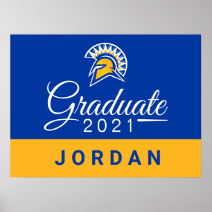 Poster San Jose State Spartans 2021 Diplômé