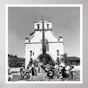 Poster San Juan Chamula, Chiapas, Mexique