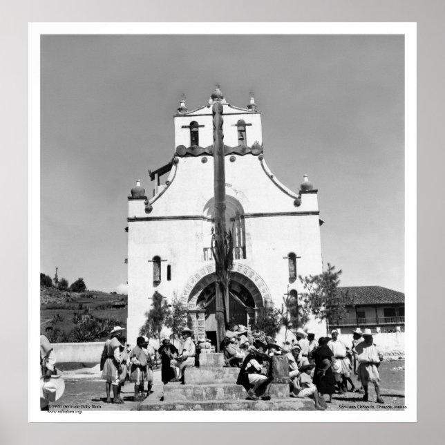 Poster San Juan Chamula, Chiapas, Mexique (Devant)