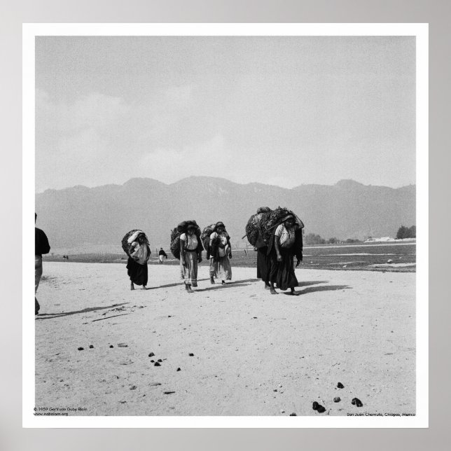 Poster San Juan Chamula, Chiapas, Mexique (Devant)