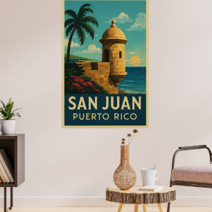 Poster San Juan Porto Rico vintage
