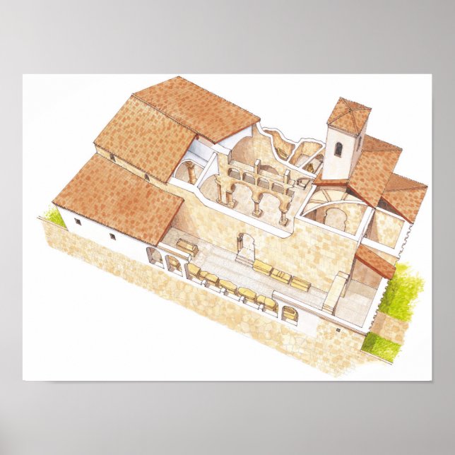 Poster San Millan de la Cogolla. Monastère de Suso. La (Devant)