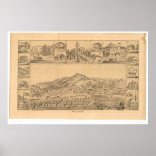 Poster San Rafael, CA. Carte panoramique (1576A)