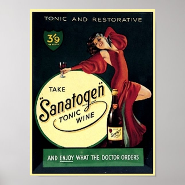 Poster Sanatogen Vin Tonique (Devant)