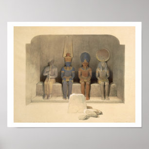 Poster Sanctuary of the Temple of Abu Simbel, from "Egypt