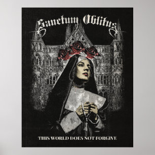 Poster Sanctum Oblitus - Gothique Streetwear Design