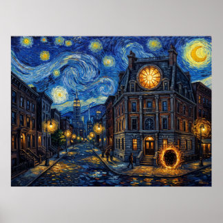 Poster Sanctum Sanctorum Paysage Nuit Étoilée