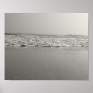 Poster Sand and Sea (Black and White)