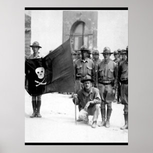 Poster Sandino's Flag.  Nicaragua, 1932.  (Marine Corps)_