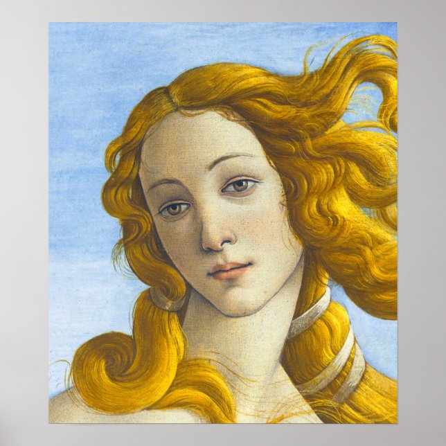 Poster Sandro Botticelli - Détail de la naissance de Vénu (Devant)