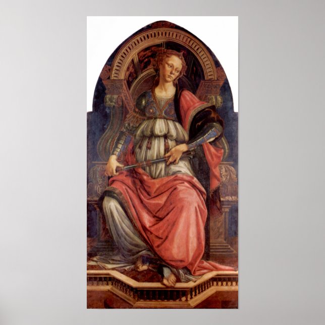 Poster Sandro Botticelli-Fortitude (Devant)