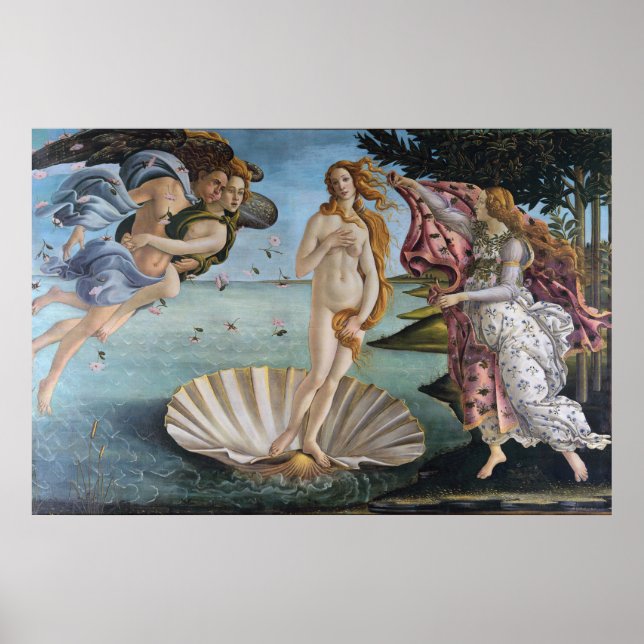 Poster Sandro Botticelli la naissance de venus (Devant)