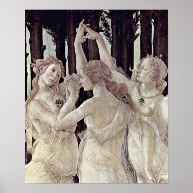 Poster Sandro Botticelli - Trois Grâces (Devant)