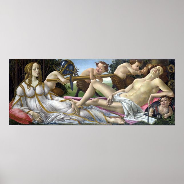 Poster Sandro Botticelli Vénus et Mars (Devant)