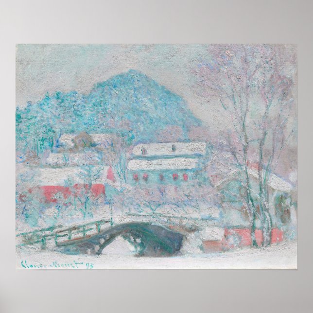 Poster Sandvika, Norvège (1895) par Claude Monet (Devant)