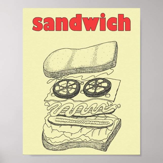 Poster Sandwich (Devant)