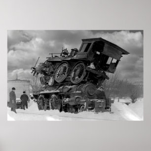Poster Sandwich à vapeur Locomotive 1885
