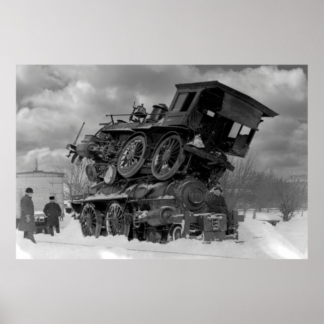 Poster Sandwich à vapeur Locomotive 1885 (Devant)