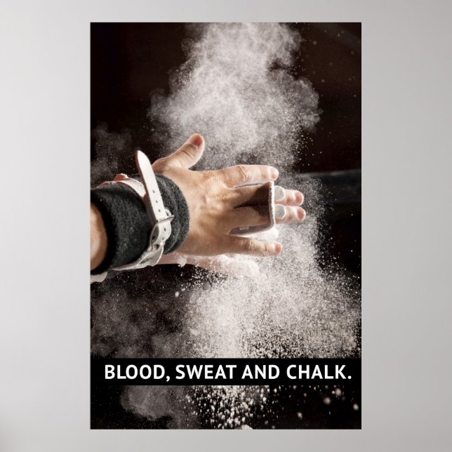 Poster Sang, transpiration et calcaire - Motivation de la (Devant)