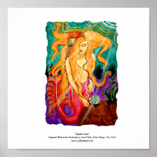 Poster "Sanibel Siren" - 15" x 15"