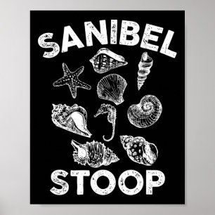 Poster Sanibel Stoop Seashells Sanibel Island Floride Bea