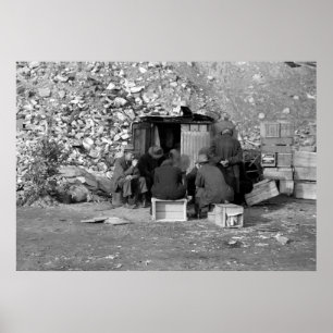 Poster Sans-abri et chômeurs 1938