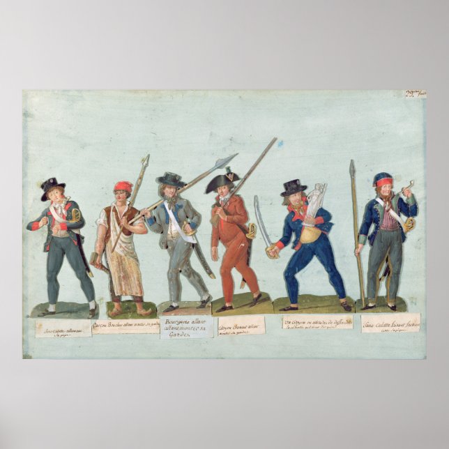 Poster Sans Culotte Allumer son tuyau (Devant)