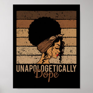 Poster Sans excuses Drogue - Femme africaine Histoire noi