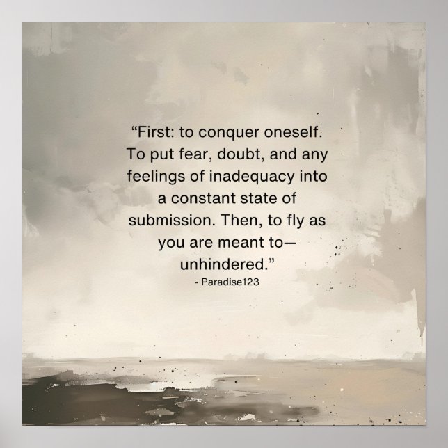 Poster sans obstacle (Devant)