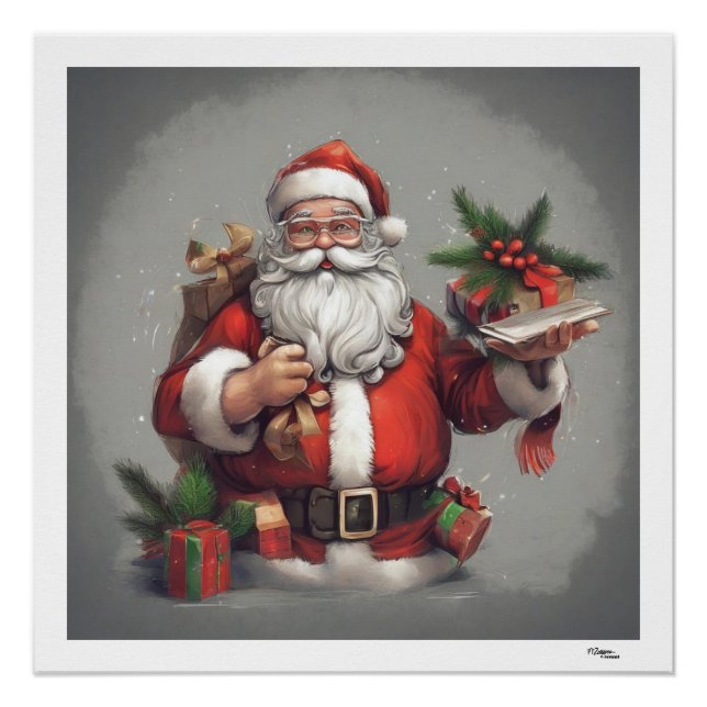 Poster Santa Claus (Devant)