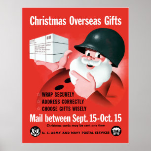 Poster Santa Claus - Christmas Overseas Gifts