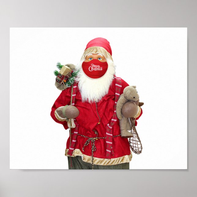 Poster Santa Claus Face Mask (Devant)