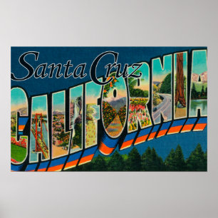 Poster Santa Cruz, la Californie - grandes scènes de