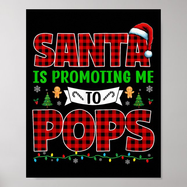 Poster Santa Me Promeut En Pops Xmas Grossesse En Attente (Devant)