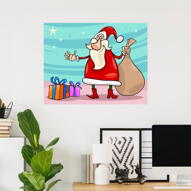 Poster Santa With Presents And A Sack (Créateur téléchargé)