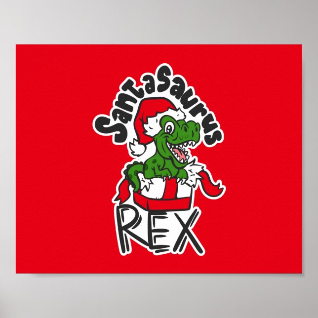 Poster Santasaurus (Devant)