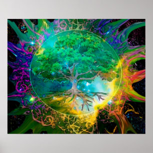 Poster Santé et vitalité Arbre de vie