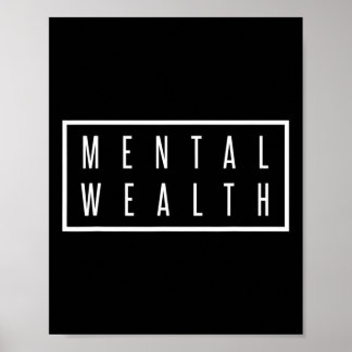 Poster Santé Mentale De Richesse Pour Les Hommes Et Les F
