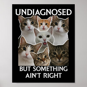 Poster Santé Mentale Drôle Non Diagnostiquée Mais Quelque